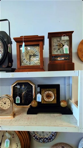 It’s about time… ⏰✨ At The Ivy Cottage, we have clocks for every space and every style! From stately grandfather clocks that make a grand statement… To charming mantle clocks perfect for a cozy shelf or entryway… To beautiful wall clocks that bring both function and character to your home. Traditional, vintage, ornate, classic, and everything in between — each one has its own story and timeless appeal. #wilmingtonnc #theivycottageilm #ivycottageilm #shopsmall | The Ivy Cottage