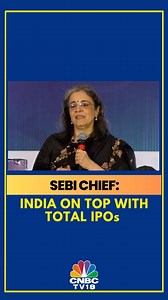 4.7K views · 40 reactions | 'India ranks on top in terms of total number of IPOs' says SEBI Chief Madhabi Puri Buch at 21st Annual capital markets conference CAPAM2024. #ipo #sebi #india #cnbctv18digital | CNBC-TV18 | Facebook
