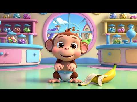 Five Little Monkeys Silly Banana Lab Adventure | Fun Science Nursery Rhymes