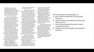 Main Idea of the Passage | Study.com ACT&REG; Reading Test Prep - Video | Study.com