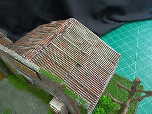 Scale model tin roof. How to make.
