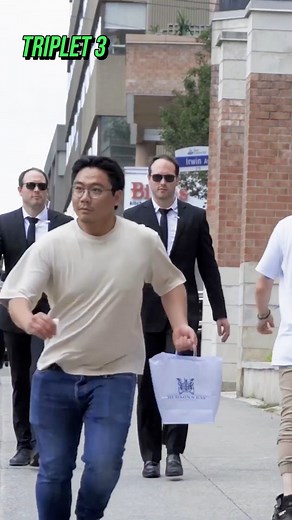 He ran for his life! 😂☠️ Triplet Matrix Prank! | Manchurek Triplets