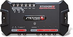 Stetsom STX 2436 Bluetooth DSP PRO - Digital Signal Processor, DSP PRO, Equalizer, Exclusive APP, Band Graphic, High Precision Crossover, Filters, Voltmeter, Limiter, Digital Audio Processor