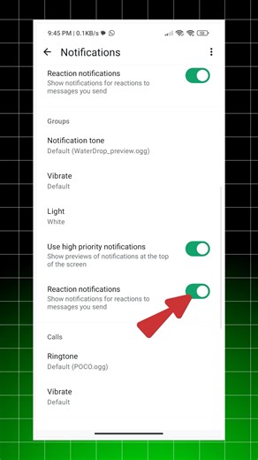 WhatsApp Message Reaction Notification Off Kaise Kare? | WhatsApp Settings Tutorial (2025 ) #short