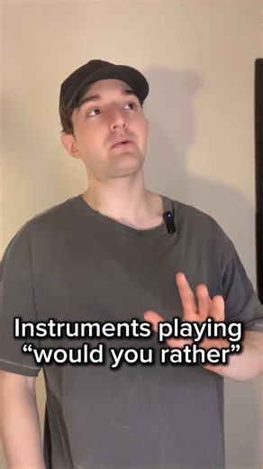 Violin Guy on Instagram: "Instruments playing would you rather… #violin #piano #trumpet #drums #wouldyourather #funny #perfectpitch #comedy #violinguy #violinguymusic"