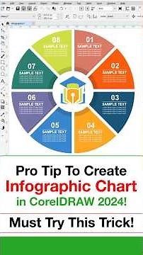 How to Make Infographic Chart in CorelDRAW | Shapes + Shaping Tool Tutorial
