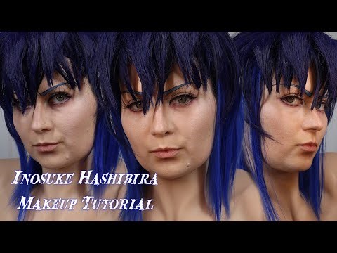 🔥 Inosuke Hashibira Makeup Tutorial for Cosplay | Demon Slayer Transformation 🔥