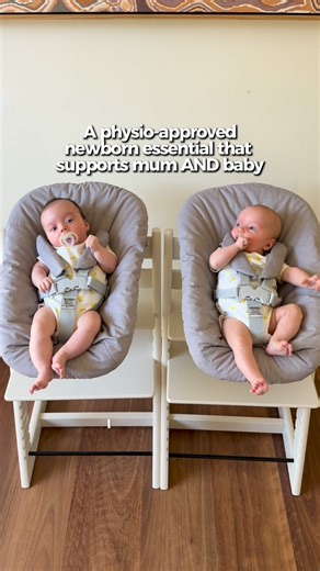 JESS JENKINS | Women’s Health Physio + Pilates on Instagram: "A hands-free lifesaver with twins 🤍 As a physio and a mum, I love that the @henzoll_au Stokke Tripp Trapp Newborn Set supports baby and my body. It keeps the twins safe, included in everyday moments, and saves my back - making life with newborns (and a toddler) feel that bit easier. #postpartum #newborn #stokke #highchair"