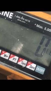 Calibration adjustment of a Uline H1679 pallet jack scale
