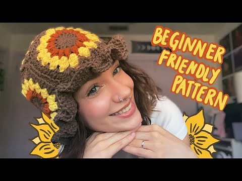 🌻Crochet Sunflower Bucket Hat Tutorial🌻 | Beginner Friendly | DIY