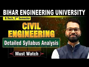 🎯B.tech 2nd Semester | Civil Engineering | Detailed Syllabus Analysis | BEU Patna #beu #semester