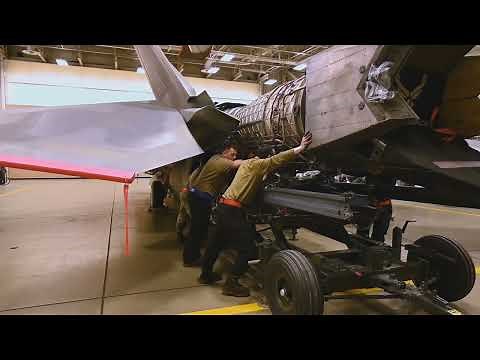 How to Remove a Pratt & Whitney F119 Jet Engine from an F-22 Raptor