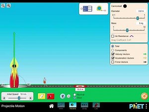 Projectile Motion Canon Simulation