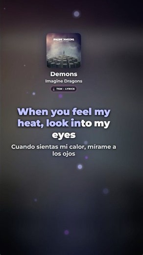 Demons - Imagine Dragons | Letra en español #shorts