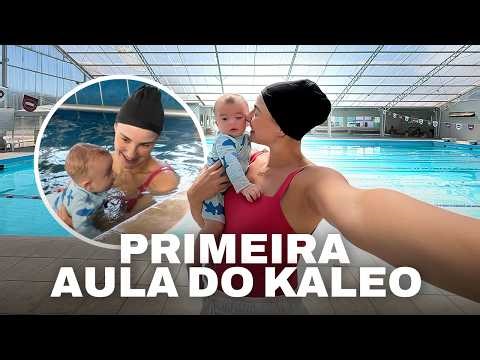 6-MONTH-OLD BABY SWIMMING! Kaleo's first lesson | Amanda Lunelli