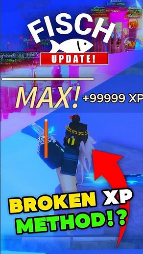 😱 *NEW* BROKEN XP METHOD?! | Fisch UPDATE Best Xp FARM SPOT & SETUP #fisch