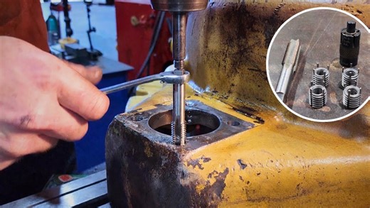 Fixing the transmission cover & bolt hole thread