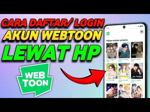 CARA DAFTAR ATAU LOGIN KE AKUN WEBTOON DI HP ANDROID