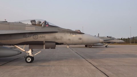 U.S. & Canadian Fighter Jets Conduct NORAD Over Goose Bay