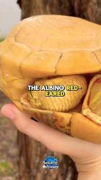 Albino Red-Eared Slider: The Golden Beauty of Still Waters #albinoredeye #aquaticodyssey