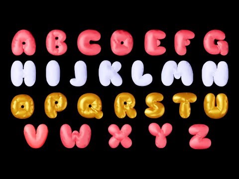 ABC Balloon Song 🎈 Learn the Alphabet with Colourful Inflated Balloons for Kids