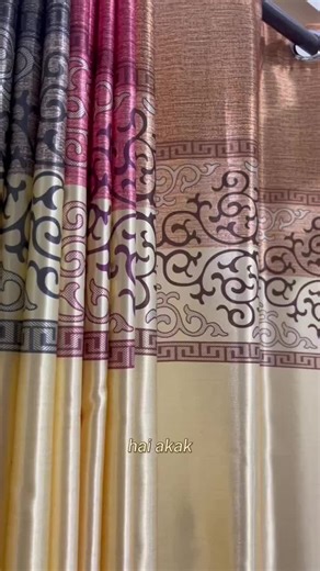 Classic Premium Satin Curtains with Floral Design
