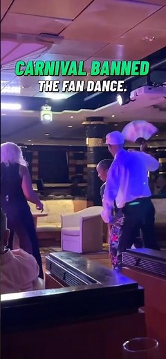 Carnival Banned the Fan Dance. #shorts #contentcreators #cruising #viral
