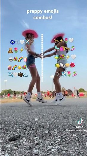 preppy emojis combos!🪩🌈💐🍿