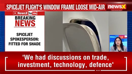 SpiceJet Scare: A window frame on a Goa–Pune flight came loose mid-air, sparking viral concern. SpiceJet clarified it was a cosmetic panel with no safety risk. The issue was fixed after landing; DGCA is reviewing. #SpiceJet #FlightIncident #PassengerSafety #DGCA #AviationNews | NewsX