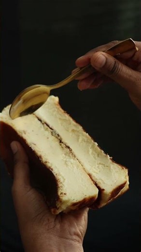 Crack. Glide. Collapse. 🤤🔥 — That Perfect Basque Scoop!