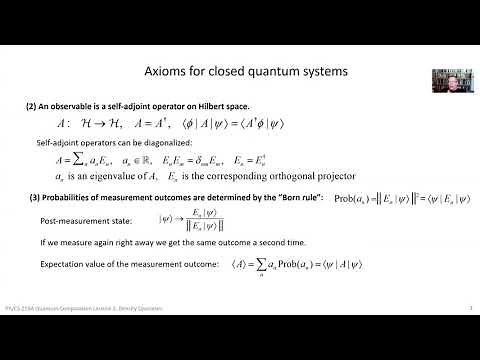 Ph CS 219A Lecture 2 Density Operator