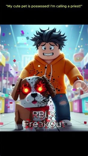 My Adopt Me Pet Suddenly Started Screaming! 😱 #robloxshorts #robloxjumpscare #robloxfails #roblox