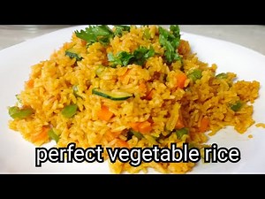 How to make the perfect vegetable rice# simple vegetable rice recipe