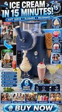 GreenPan Frost Ice Cream Maker | Make Ice Cream, Slushies & Milkshakes in Just 15 Minutes