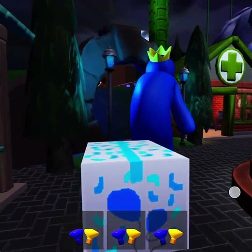 What If I Playing as Cat & Blue Monster In Rainbow Friends funny moments #rainbowfriends #roblox