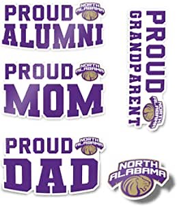 University of North Alabama UNA Lions Sticker Vinyl Decal Laptop Water Bottle Car Scrapbook (Family Full Sheet)