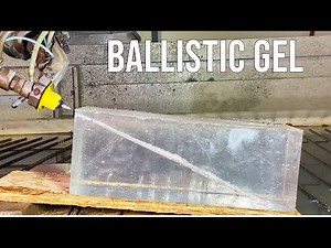 Ballistic Gel vs 60,000 PSI Waterjet