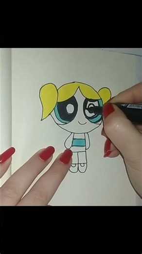 PowerPuff ASMR #drawing #artshorts #powerpuffgirls #asmr
