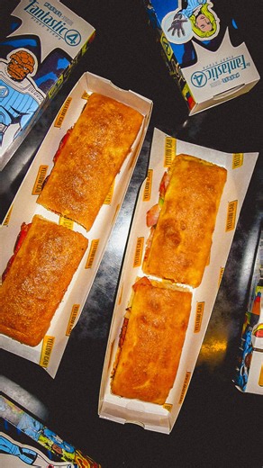 Name a better duo… we’ll wait. 👯‍♀️🥪 The Limited Edition Yellow Cab Pizza x Marvel Studios’ ‘The Fantastic Four: First Steps’ featuring Pizzubs is now available at select Yellow Cab Pizza stores nationwide until August 31, 2025. Welcome to the family. Marvel Studios’ ‘The Fantastic Four: First Steps’ now showing in cinemas nationwide. | Yellow Cab Pizza Co.