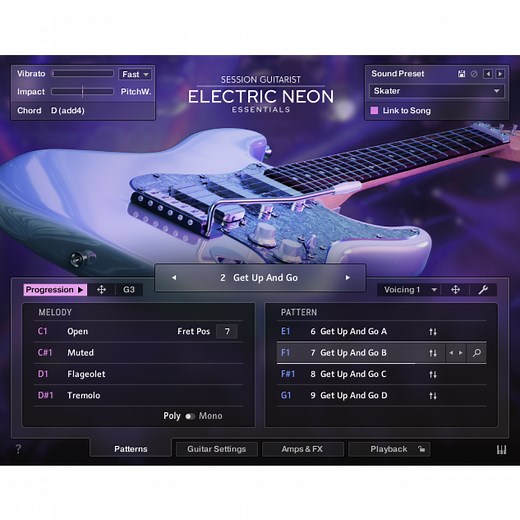 Native Instruments Session Guitarist - Electric Neon Essentials Virtual Instrument Plug-in