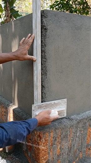 ​Expert Hands at Work: Perfect Wall Corner ✨