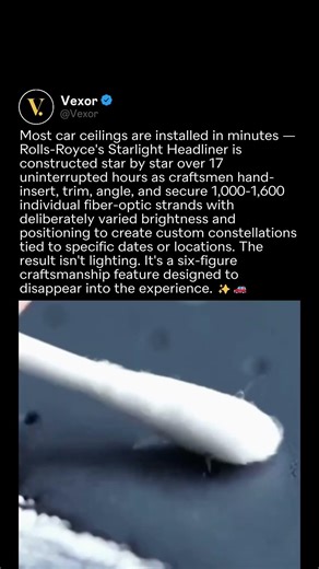 Most Car Ceilings Install In Minutes — Rolls-Royce's Takes 17 Hours ✨🚗