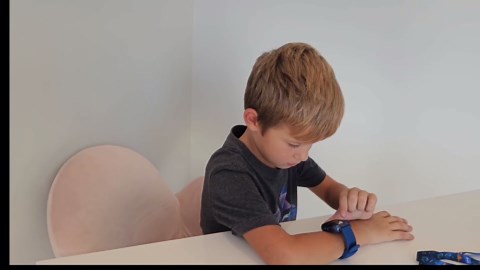Waterproof Smart Watch for Kids with 32 Games Dual Camera, Habit Tracking, Alarm, Pedometer, HD Touchscreen with Protector, Kids Watch Toys for Boy Age 5-12 Christmas Birthday Gift Boys Girls(Blue)
