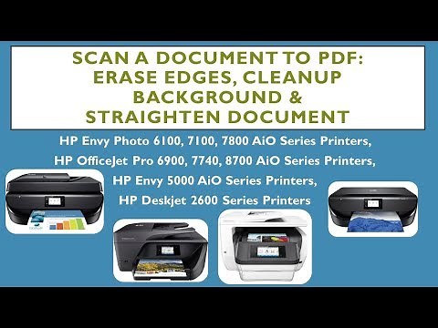 HP Envy Photo 7855: Scan a document to PDF with enhancements
