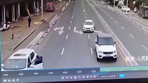 Driverless car goes haywire as it rams into road barriers in China