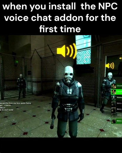When you install the NPC voice chat mod #gaming #garymod #memes #funny #halflife #gmod #halflife2