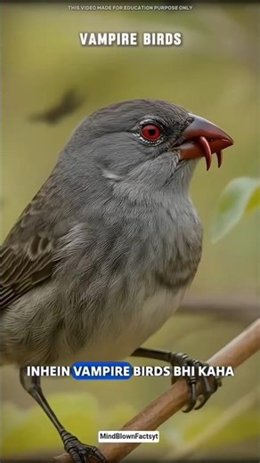 The Vampire Bird of Galápagos 🩸🦅 | Shocking Animal Facts #facts #factsinhindi #shorts