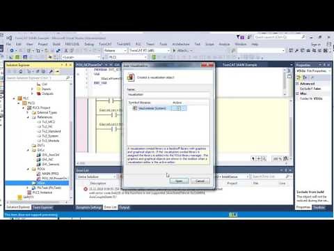 Twincat 3: How to setup PLC and Visualization