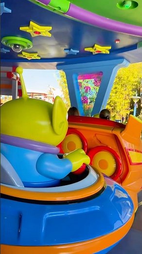 Alien Swirling Saucers Ride POV at Disney
