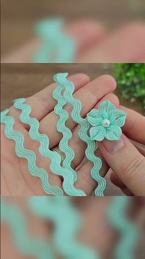 🌹💐 rick- rack flower 🌺🌹